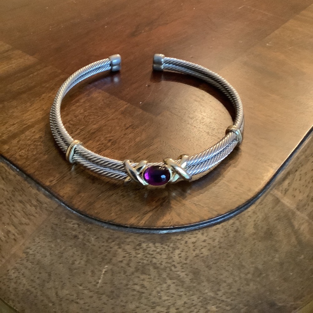 Vintage Twisted Cable X Collar Necklace